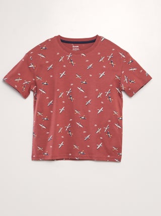 T-shirt loose fit stampata