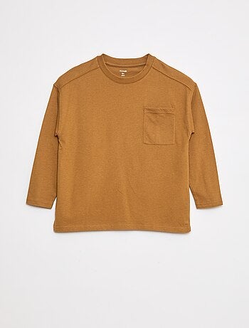 T-shirt loose fit tinta unita
