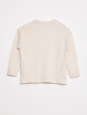 T-shirt loose fit tinta unita