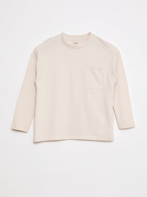 T-shirt loose fit tinta unita - Kiabi