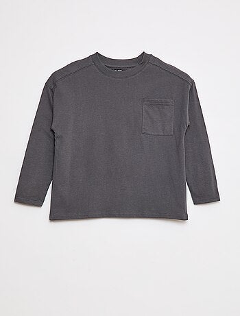 T-shirt loose fit tinta unita