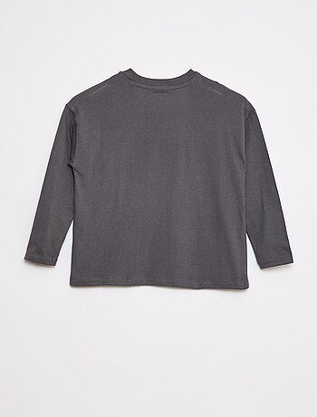 T-shirt loose fit tinta unita