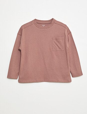T-shirt loose fit tinta unita