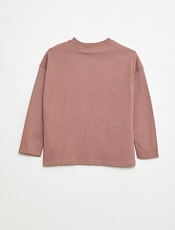 T-shirt loose fit tinta unita