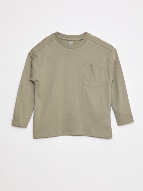 T-shirt loose fit tinta unita - Kiabi