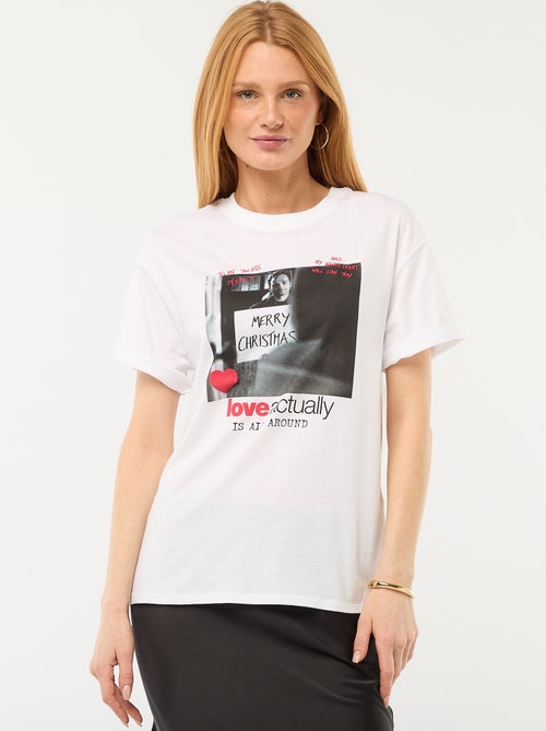 T-shirt 'Love Actually' a maniche corte - Kiabi