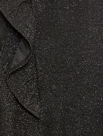 T-shirt brillante a maniche lunghe