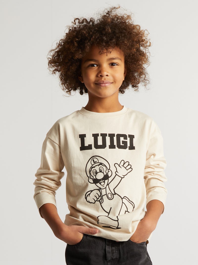 T-shirt 'Luigi' 'Mario' 'Super Nintendo' GRIGIO - Kiabi