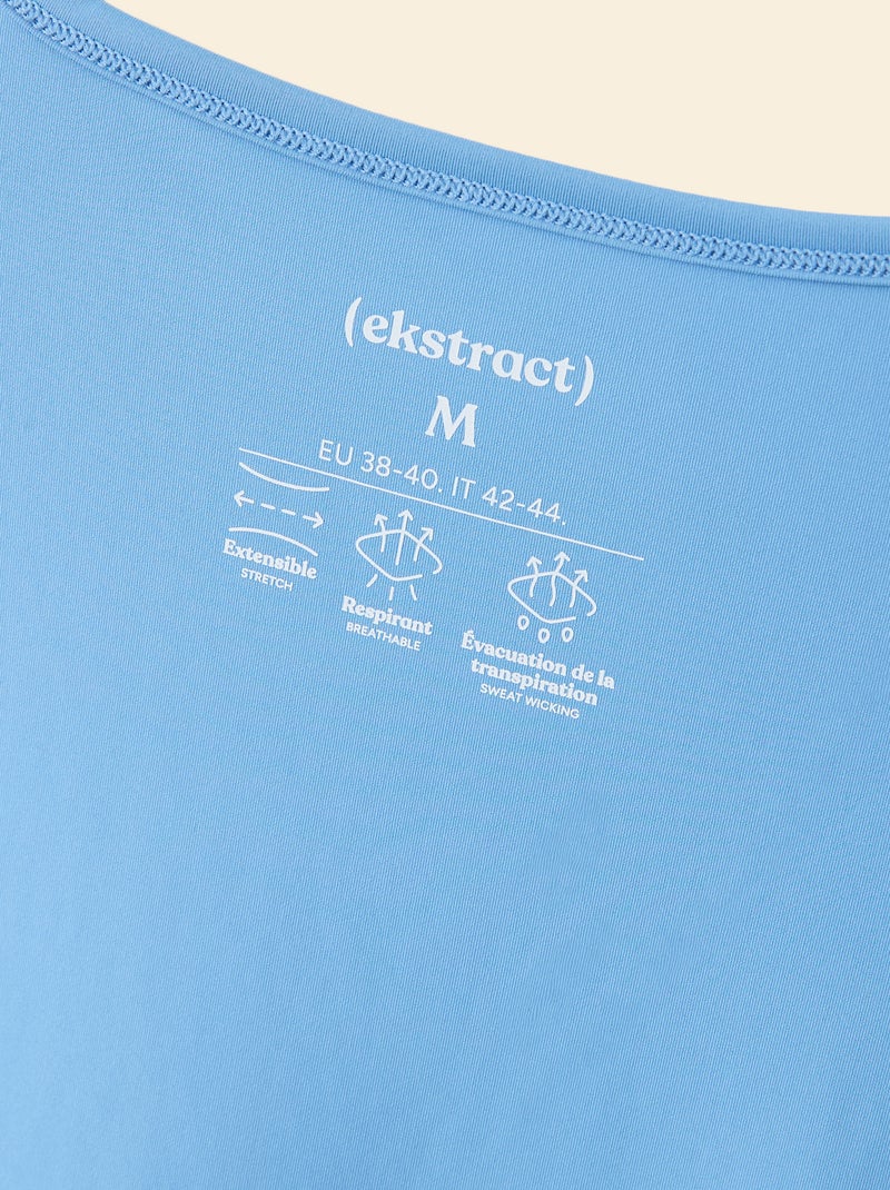 T-shirt lungo fluido - (ekstract) Blu - Kiabi