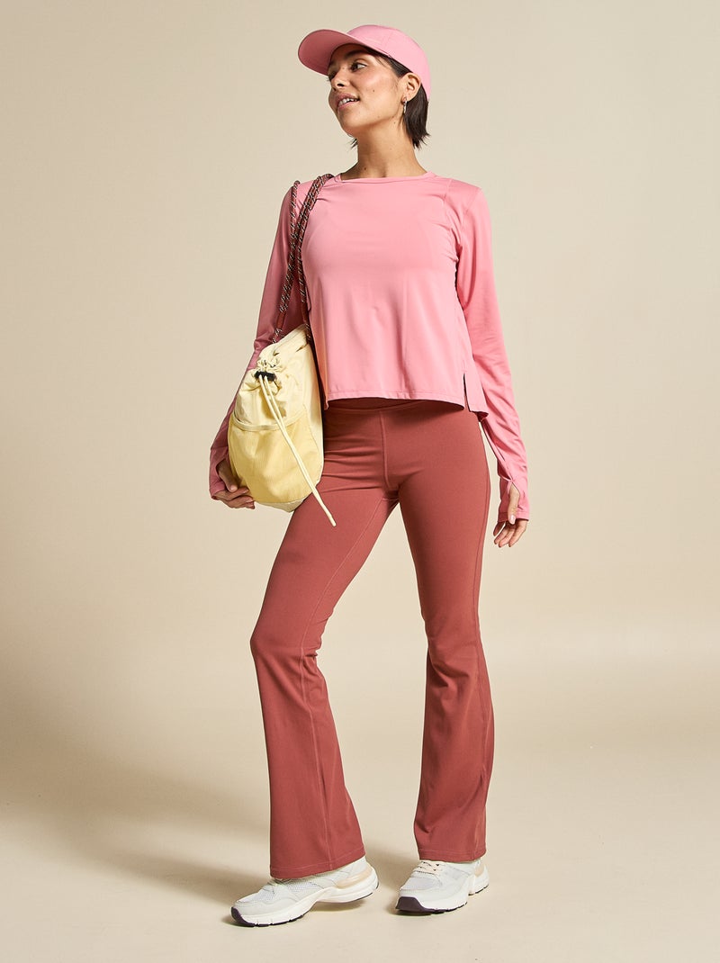 T-shirt lungo fluido - (ekstract) Rosa - Kiabi