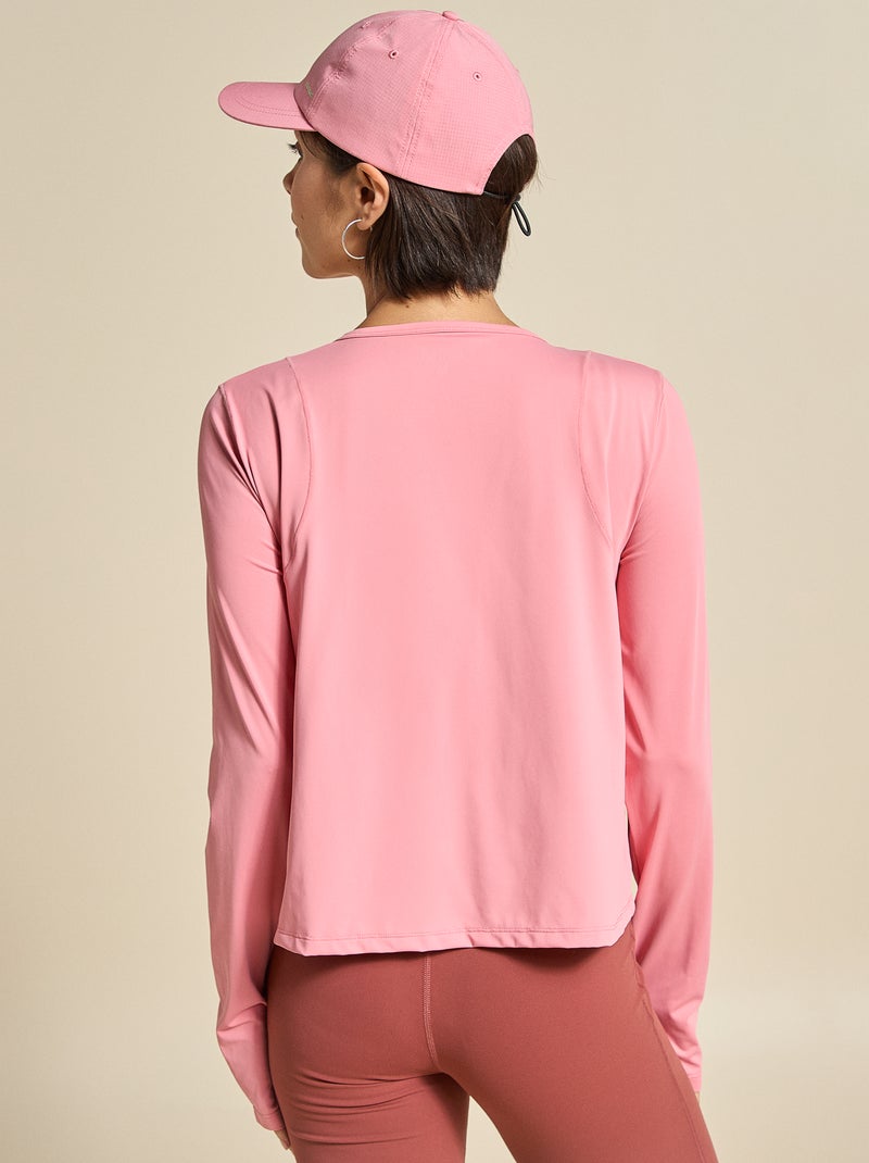 T-shirt lungo fluido - (ekstract) Rosa - Kiabi