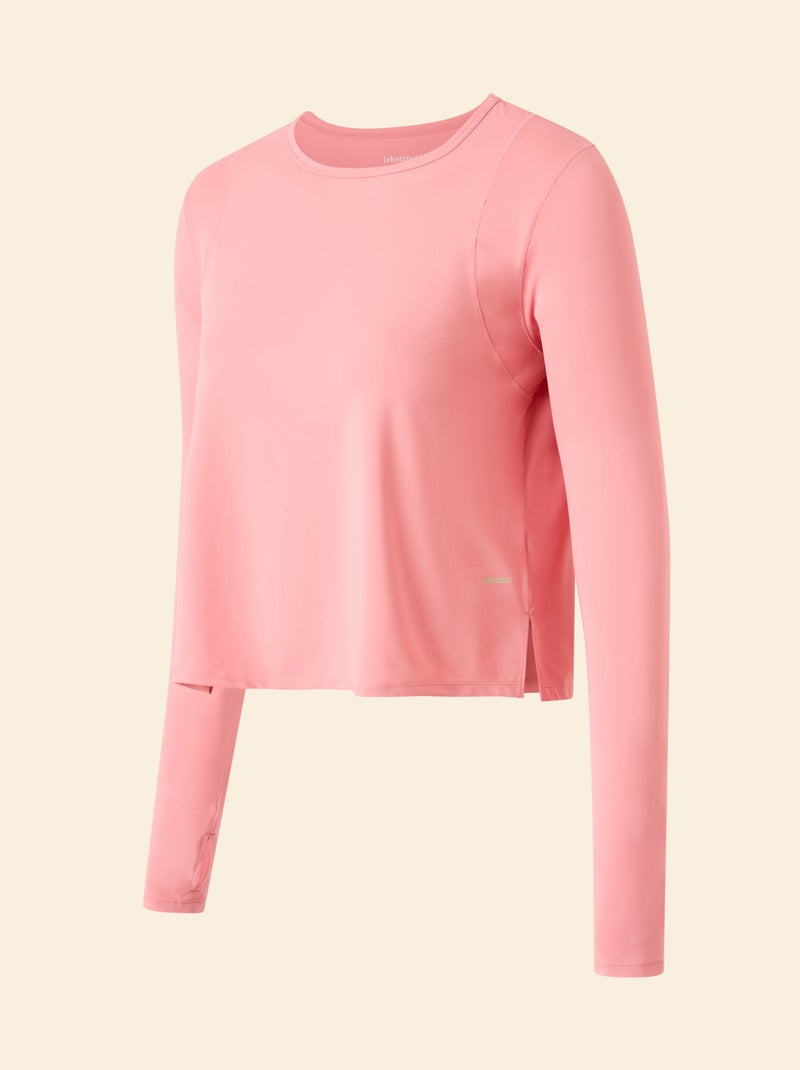 T-shirt lungo fluido - (ekstract) Rosa - Kiabi