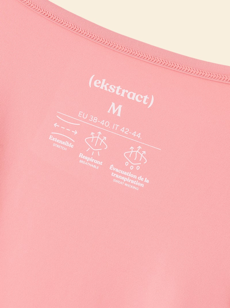 T-shirt lungo fluido - (ekstract) Rosa - Kiabi