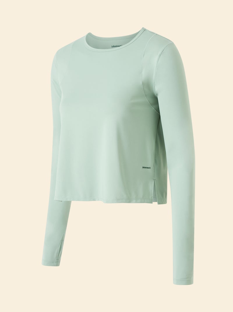 T-shirt lungo fluido - (ekstract) Verde - Kiabi