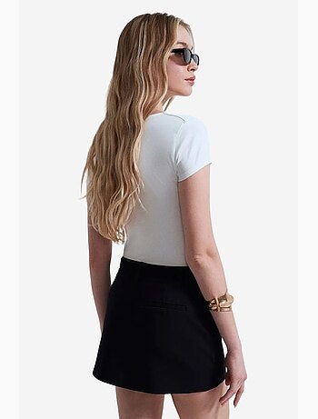 T-shirt maglia scollo a v manica corta dilvin