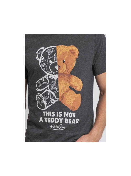 T-shirt manches courtes col rond pur coton JAKITED - Kiabi