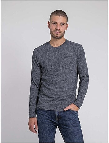 T-shirt manches longues col rond pur coton JABERTOLO