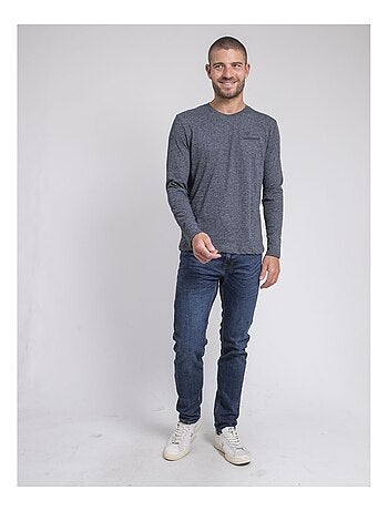 T-shirt manches longues col rond pur coton JABERTOLO