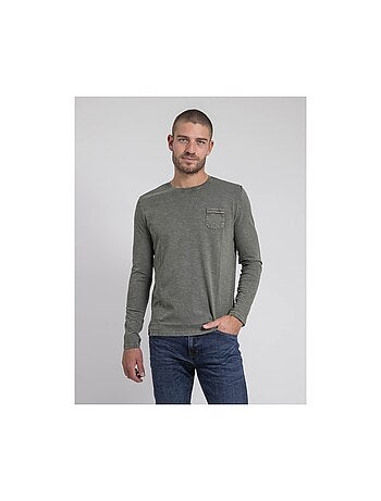 T-shirt manches longues col rond pur coton JABITAL