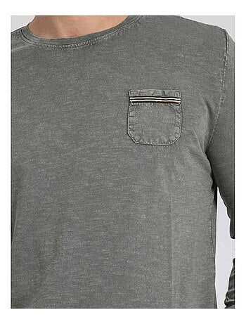 T-shirt manches longues col rond pur coton JABITAL