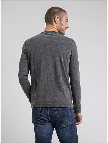 T-shirt manches longues col rond pur coton JABITAL