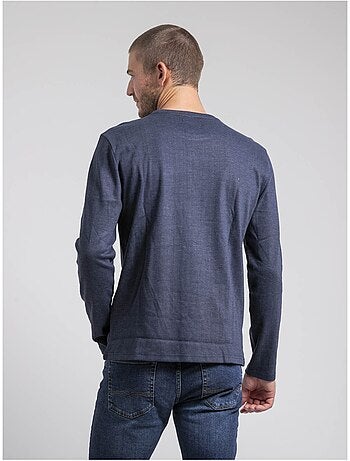 T-shirt manches longues col rond pur coton JABOUTIX