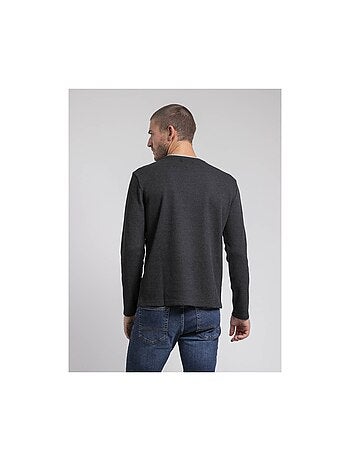 T-shirt manches longues col rond texturé JOVICTOR