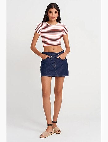 T-shirt manica corta a righe dilvin