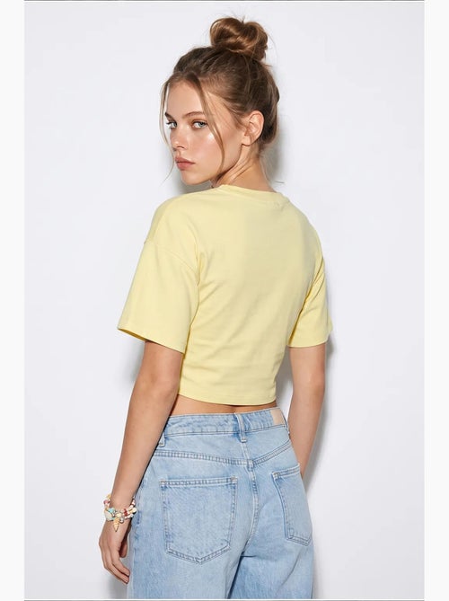 T-shirt manica corta cotone elasticizzato lucci - Kiabi T-shirt manica corta cotone elasticizzato lucci - Kiabi