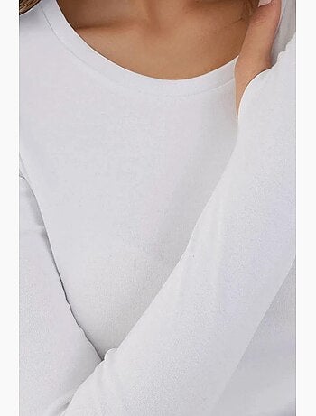 T-shirt manica lunga girocollo elasticizzata hiccup