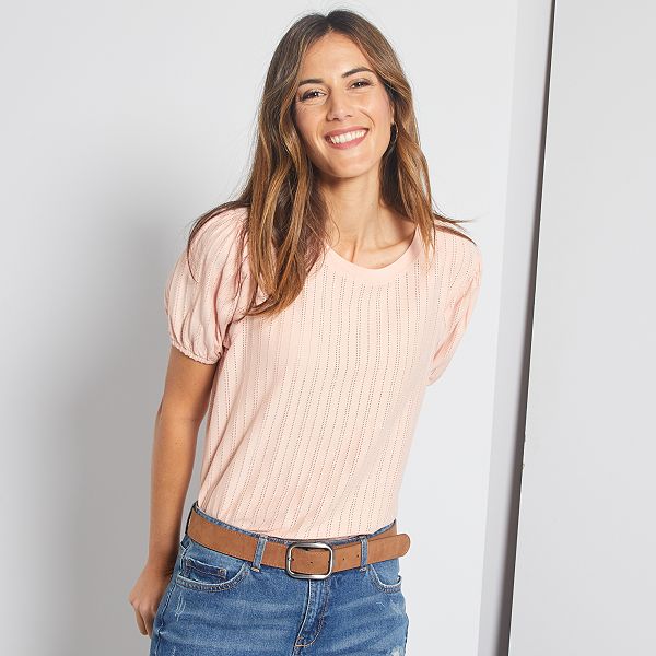 t shirt maniche a sbuffo