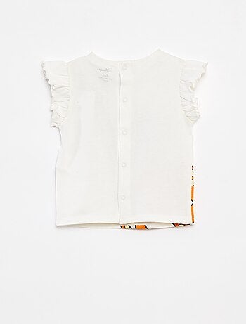 T-shirt maniche con volant 'Disney'
