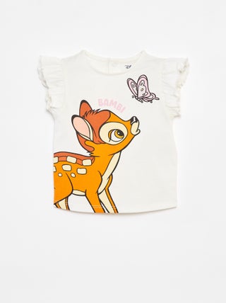 T-shirt maniche con volant 'Disney'