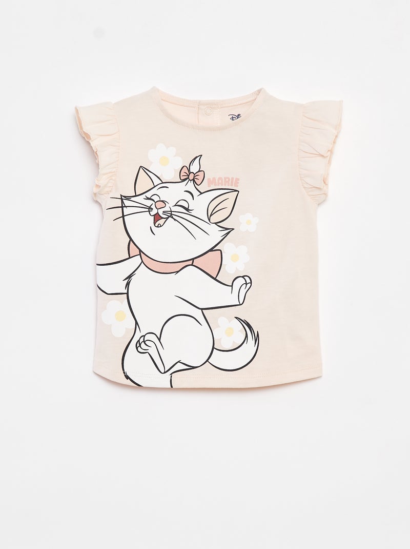 T-shirt maniche con volant 'Disney' ROSA - Kiabi