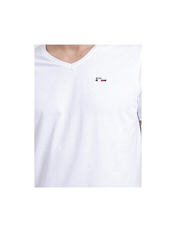 T-shirt maniche corte collo V puro cotone NERIJ