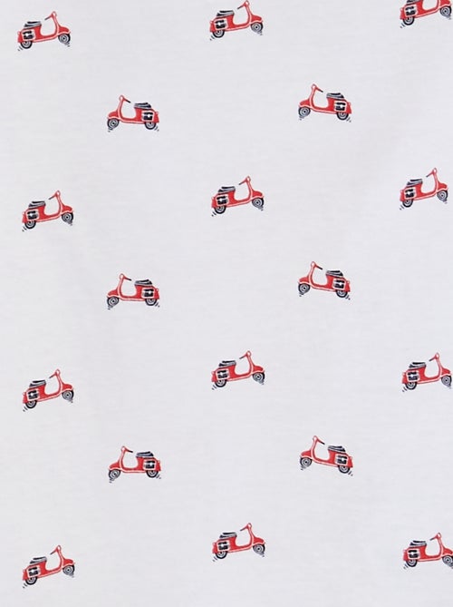 T-shirt maniche corte con motivo - Kiabi