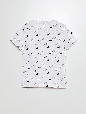 T-shirt maniche corte con motivo