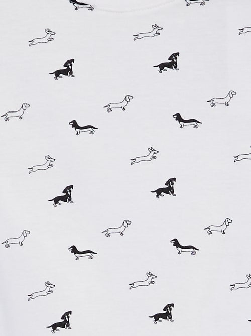 T-shirt maniche corte con motivo - Kiabi