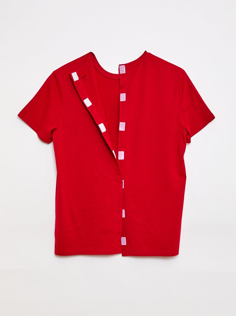 T-shirt maniche corte con stampa - So Easy Rosso - Kiabi