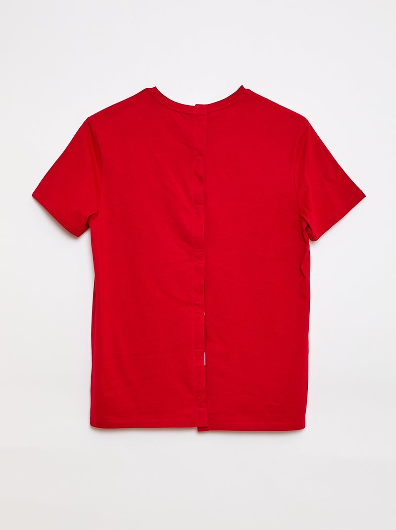 T-shirt maniche corte con stampa - So Easy Rosso - Kiabi