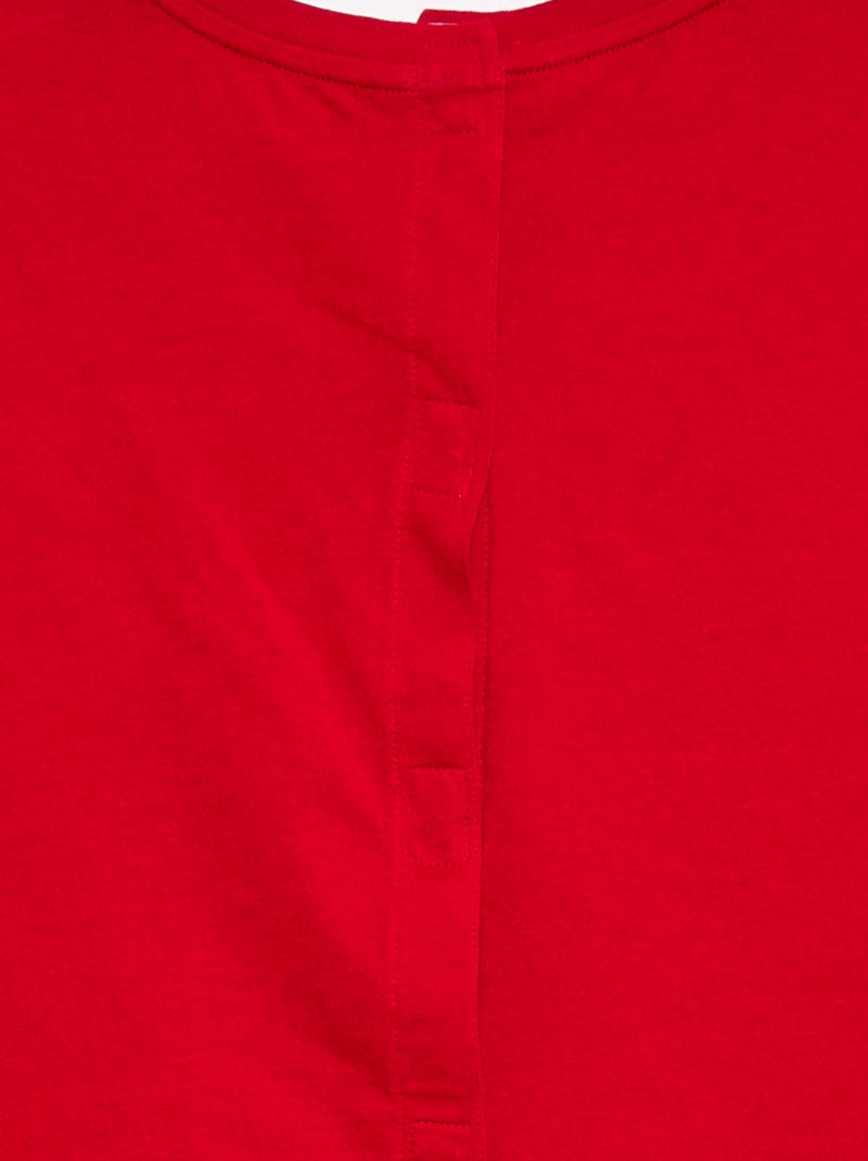 T-shirt maniche corte con stampa - So Easy Rosso - Kiabi