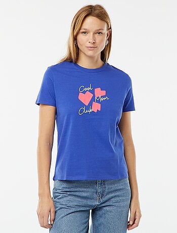 T-shirt maniche corte con stampa 'Festa della mamma'
