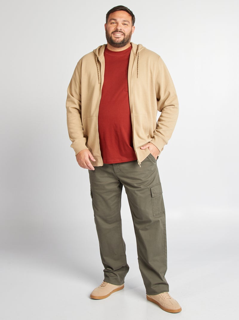 T-shirt maniche corte con tasca sul petto ARANCIONE - Kiabi