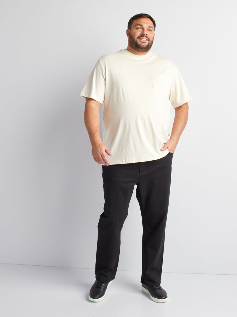 T-shirt maniche corte con tasca sul petto BIANCO - Kiabi