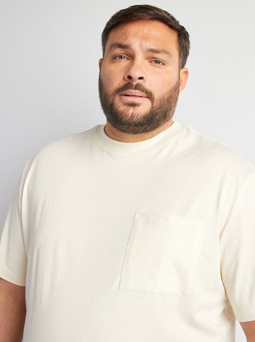 T-shirt maniche corte con tasca sul petto - Kiabi