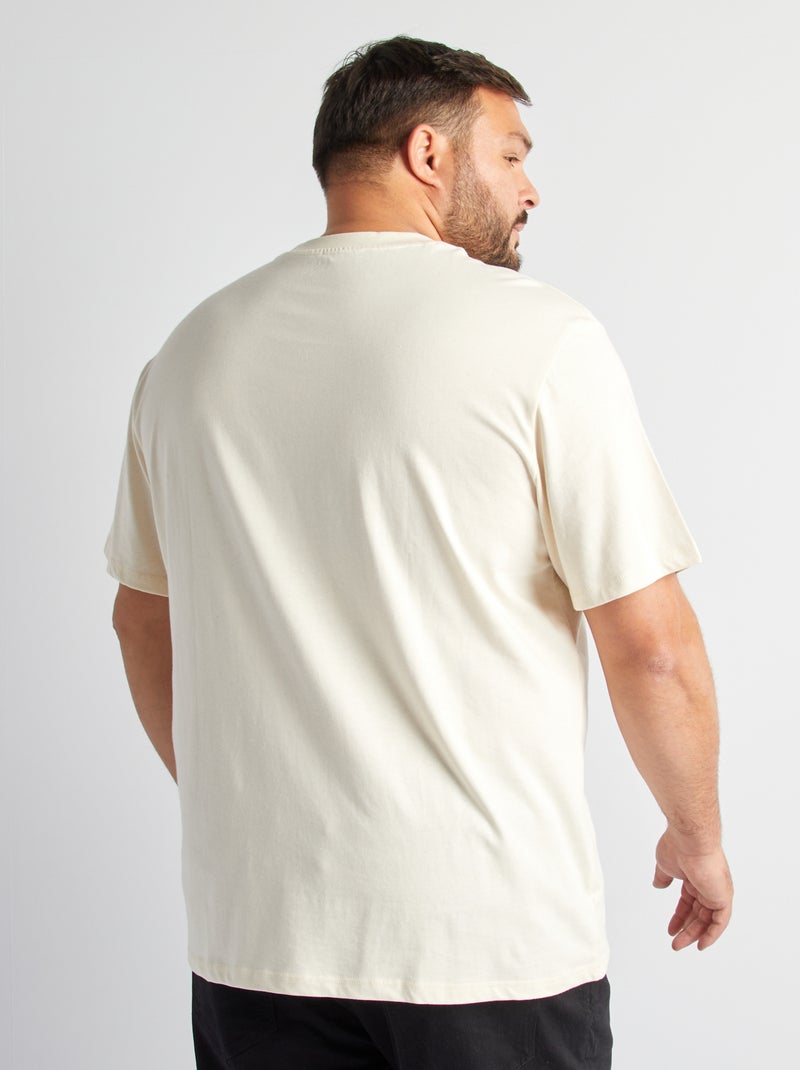 T-shirt maniche corte con tasca sul petto BIANCO - Kiabi