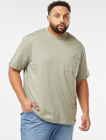 T-shirt maniche corte con tasca sul petto