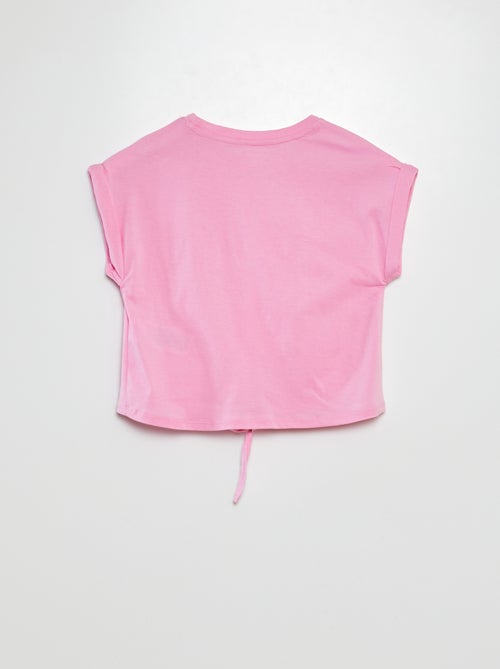 T-shirt maniche corte da annodare sul fondo - Kiabi