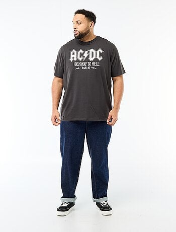 T-shirt maniche corte girocollo 'ACDC' in cotone