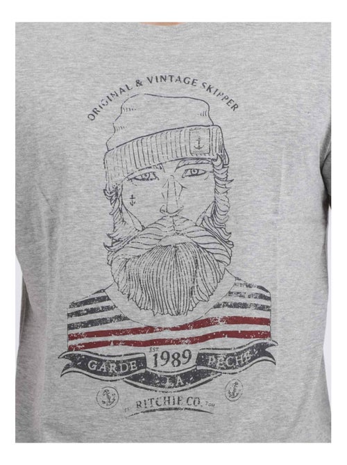 T-shirt maniche corte girocollo puro cotone JABRUN - Kiabi
